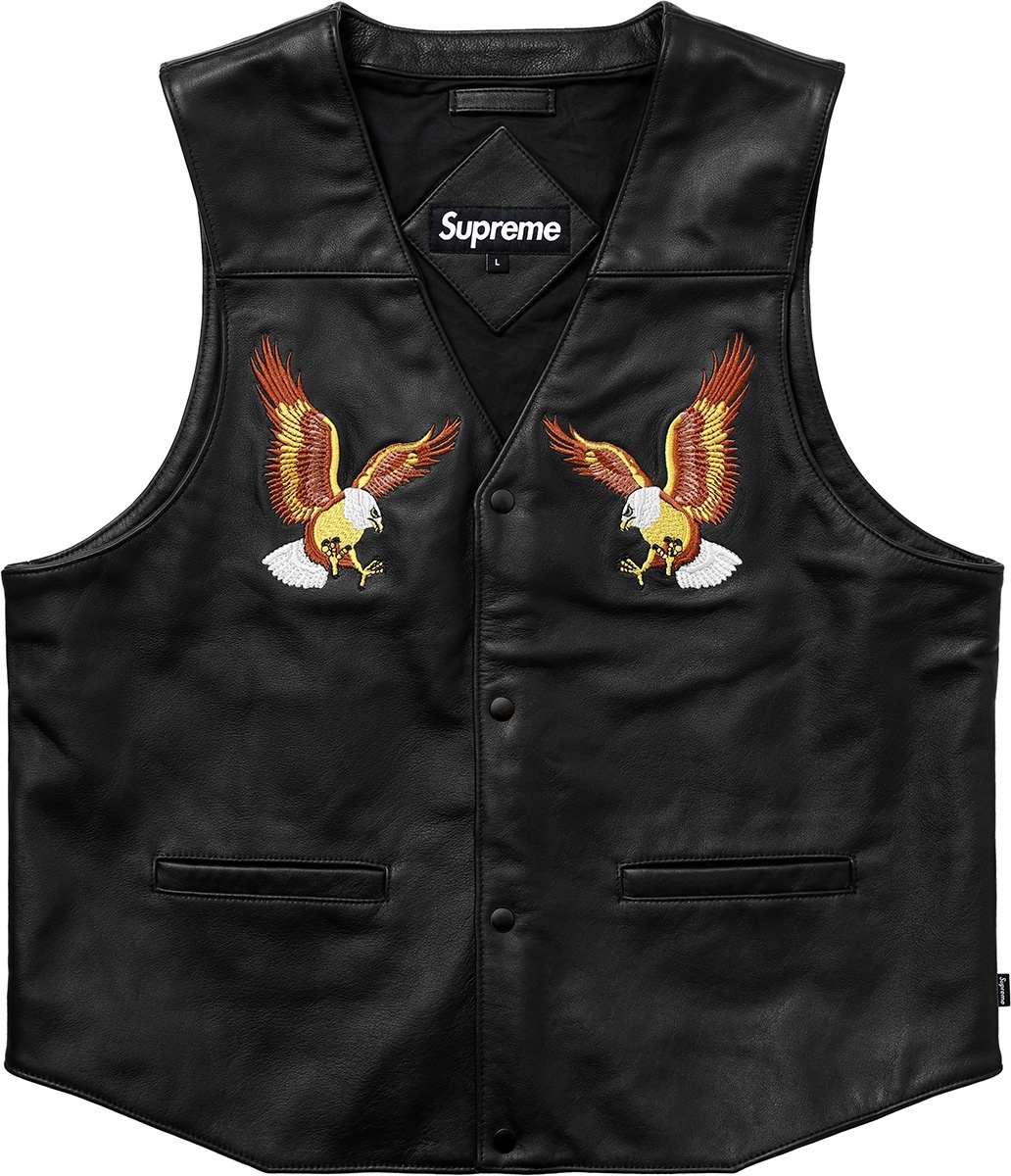 Eagle Leather Vest view 2